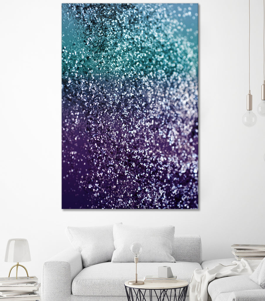 Aqua Purple Ombre Glitter #1 #decor #art by Anita & Bella Jantz on GIANT ART - blue photo manipulation