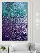 Aqua Purple Ombre Glitter #1 #decor #art by Anita & Bella Jantz on GIANT ART - blue photo manipulation