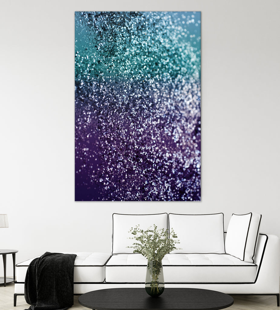 Aqua Purple Ombre Glitter #1 #decor #art by Anita & Bella Jantz on GIANT ART - blue photo manipulation