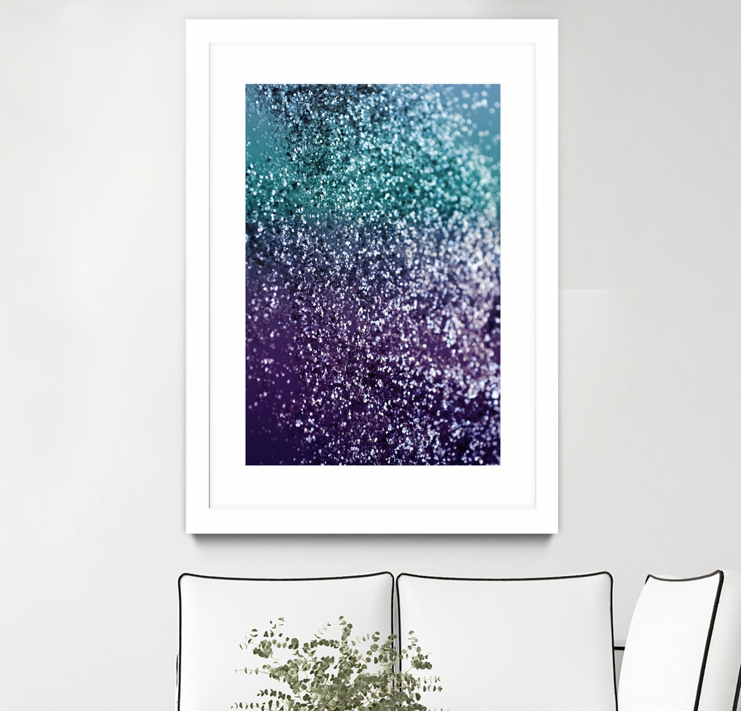 Aqua Purple Ombre Glitter #1 #decor #art by Anita & Bella Jantz on GIANT ART - blue photo manipulation