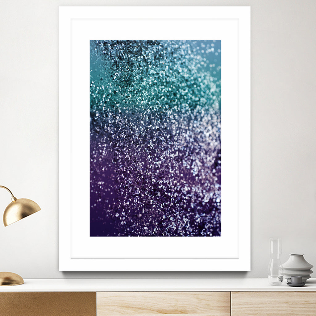 Aqua Purple Ombre Glitter #1 #decor #art by Anita & Bella Jantz on GIANT ART - blue photo manipulation