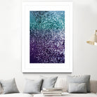 Aqua Purple Ombre Glitter #1 #decor #art by Anita & Bella Jantz on GIANT ART - blue photo manipulation