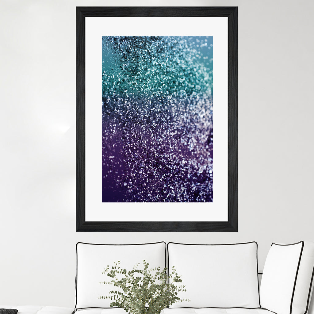 Aqua Purple Ombre Glitter #1 #decor #art by Anita & Bella Jantz on GIANT ART - blue photo manipulation