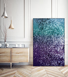 Aqua Purple Ombre Glitter #1 #decor #art by Anita & Bella Jantz on GIANT ART - blue photo manipulation