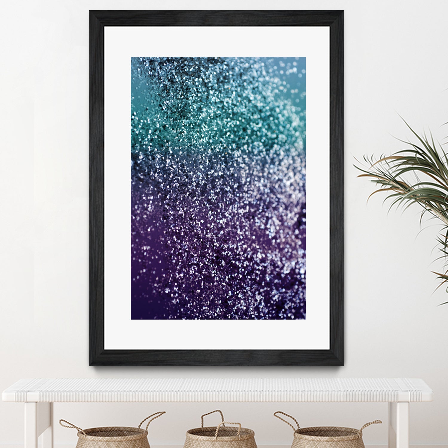 Aqua Purple Ombre Glitter #1 #decor #art by Anita & Bella Jantz on GIANT ART - blue photo manipulation