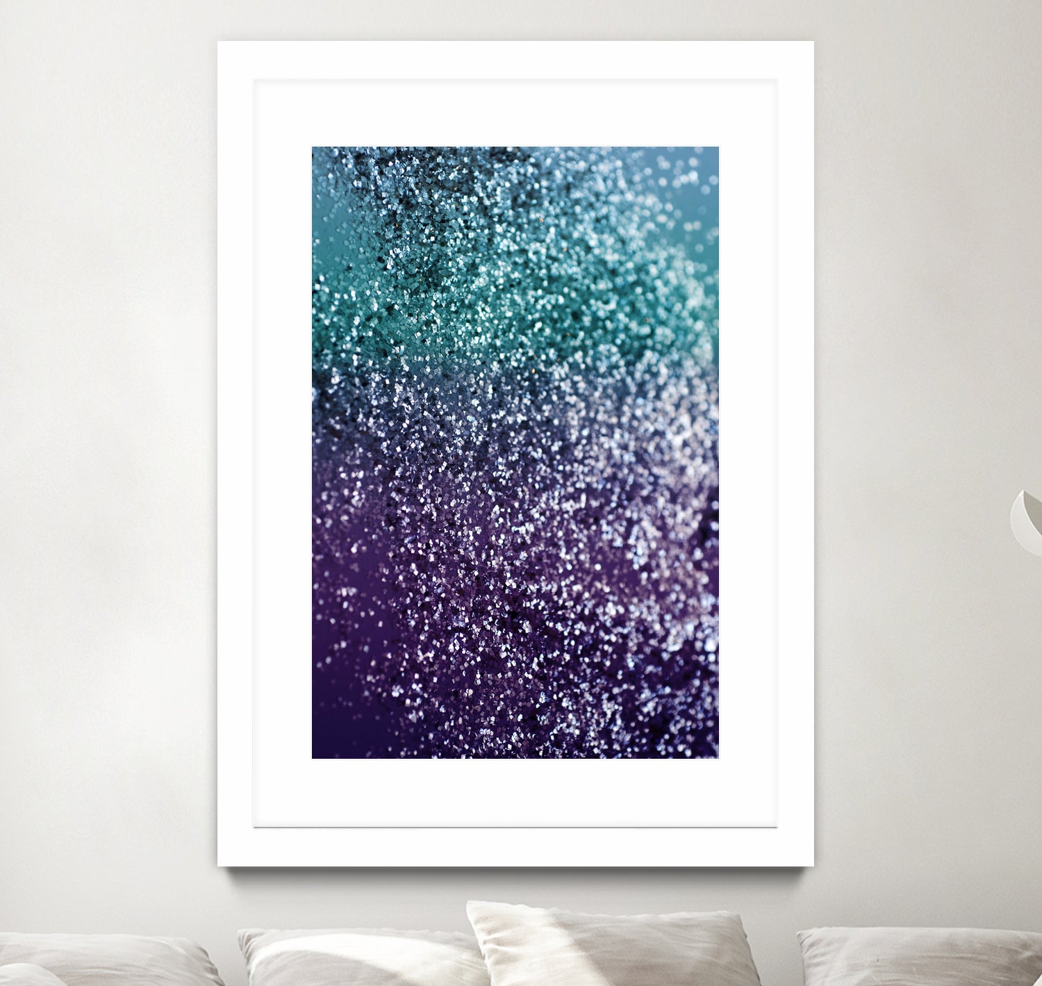 Aqua Purple Ombre Glitter #1 #decor #art by Anita & Bella Jantz on GIANT ART - blue photo manipulation