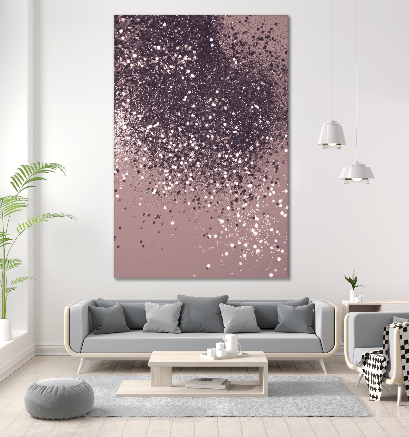 Sparkling Mauve Lady Glitter #3 #shiny #decor #art by Anita & Bella Jantz on GIANT ART - fuchsia photo manipulation