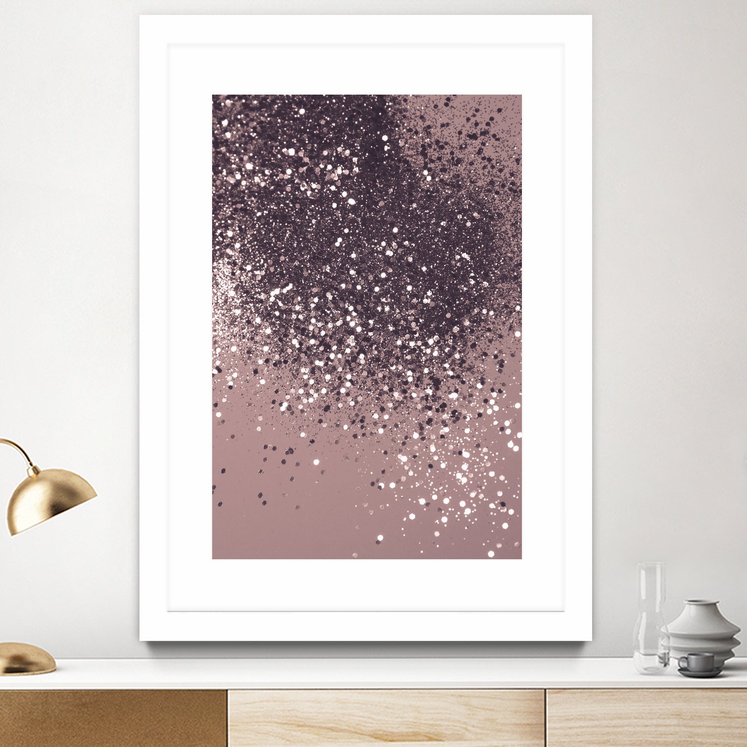 Sparkling Mauve Lady Glitter #3 #shiny #decor #art by Anita & Bella Jantz on GIANT ART - fuchsia photo manipulation