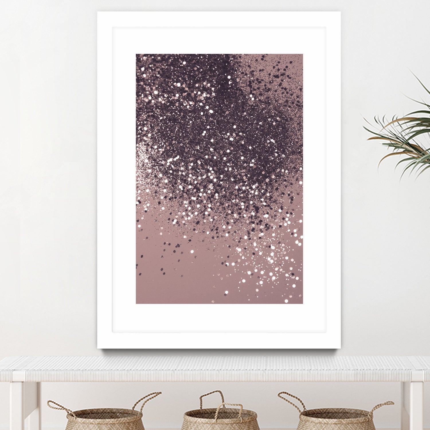 Sparkling Mauve Lady Glitter #3 #shiny #decor #art by Anita & Bella Jantz on GIANT ART - fuchsia photo manipulation