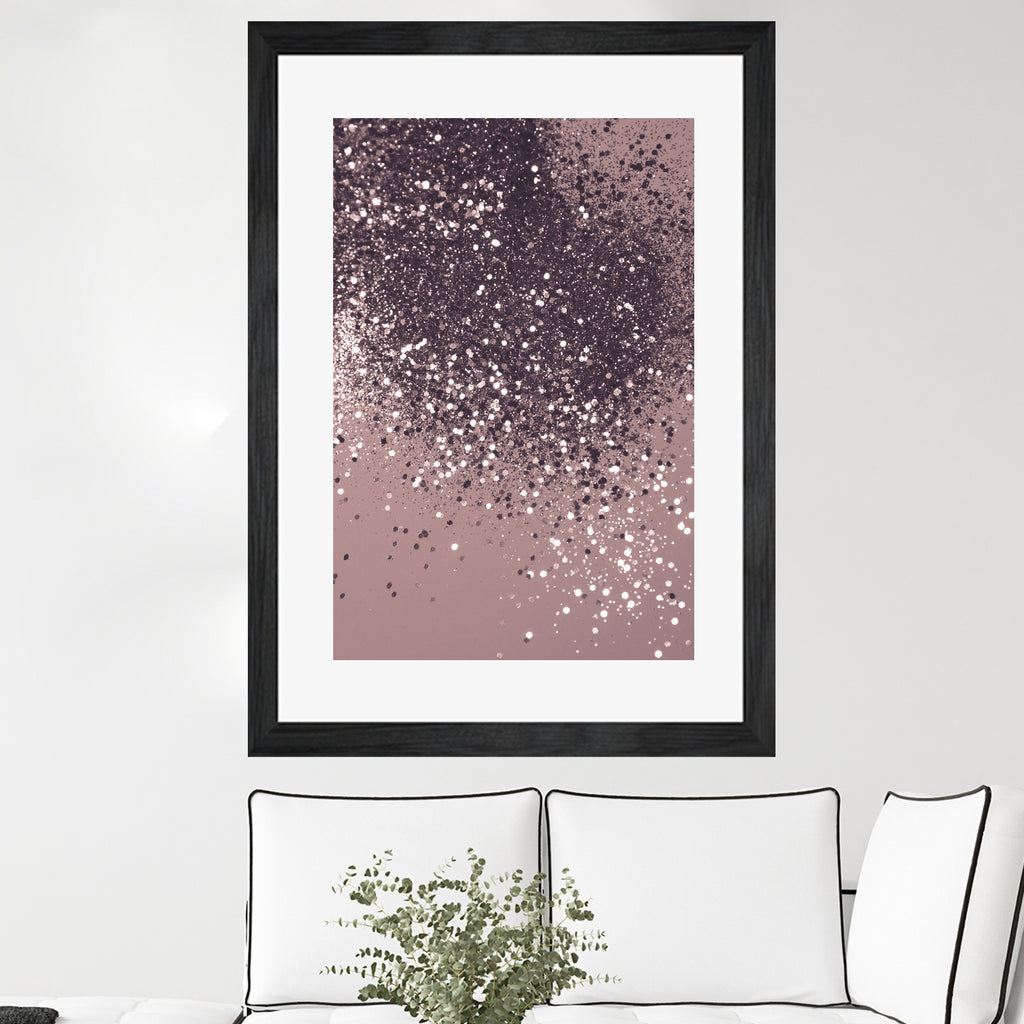 Sparkling Mauve Lady Glitter #3 #shiny #decor #art by Anita & Bella Jantz on GIANT ART - fuchsia photo manipulation