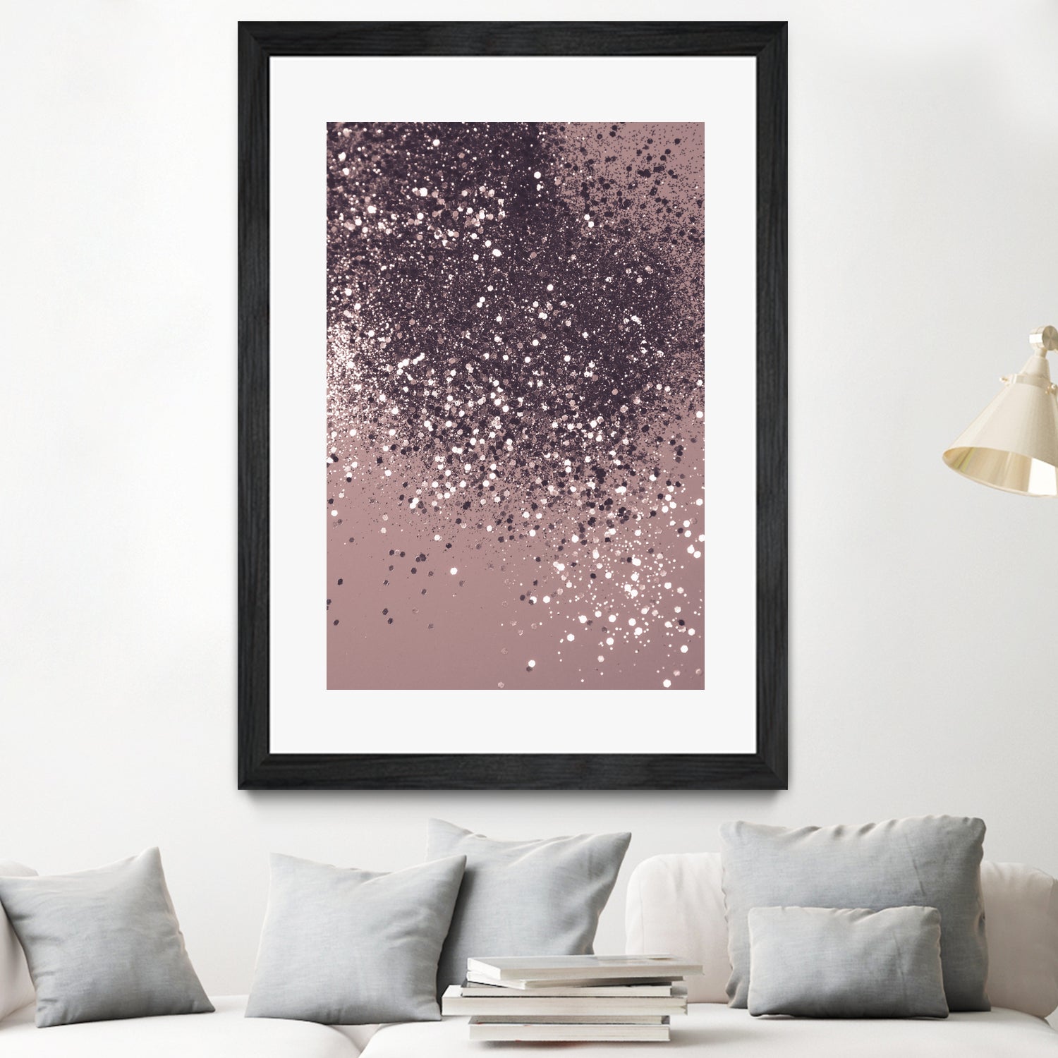 Sparkling Mauve Lady Glitter #3 #shiny #decor #art by Anita & Bella Jantz on GIANT ART - fuchsia photo manipulation