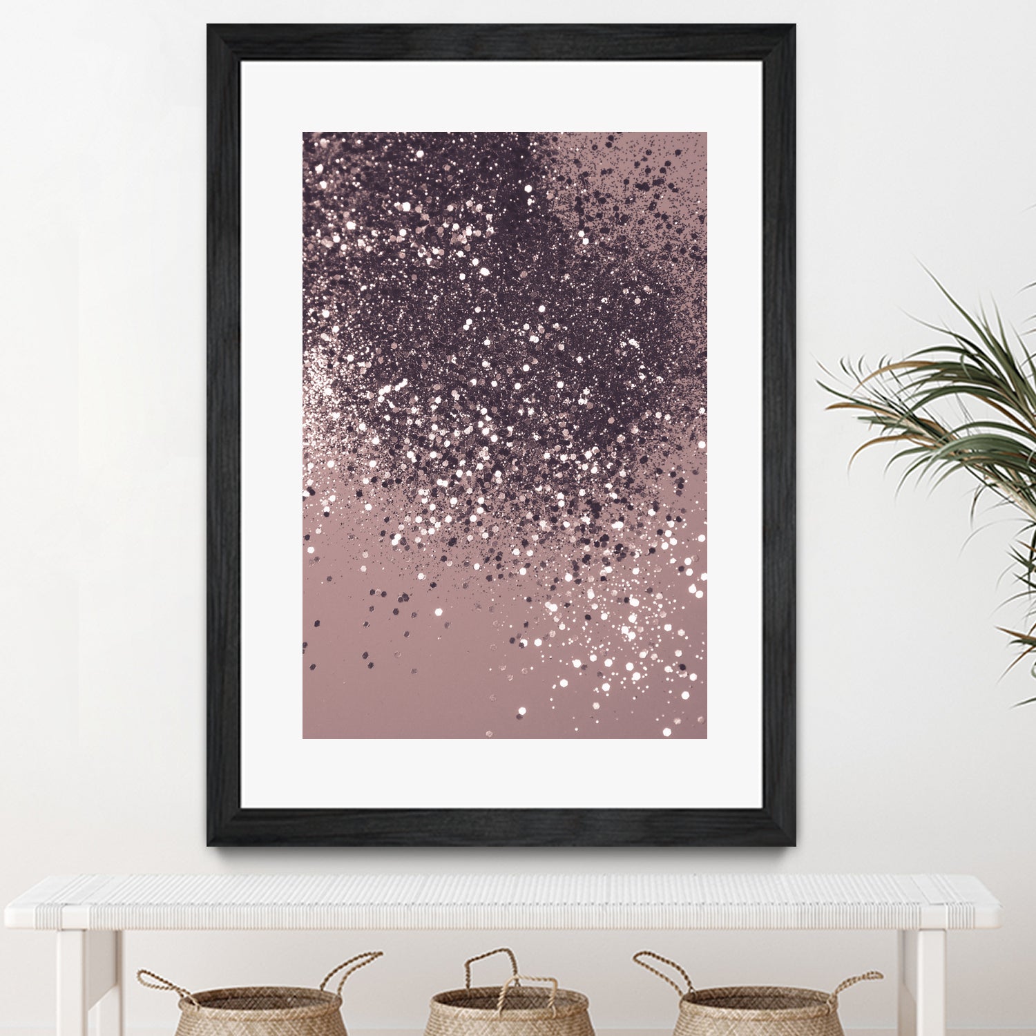 Sparkling Mauve Lady Glitter #3 #shiny #decor #art by Anita & Bella Jantz on GIANT ART - fuchsia photo manipulation