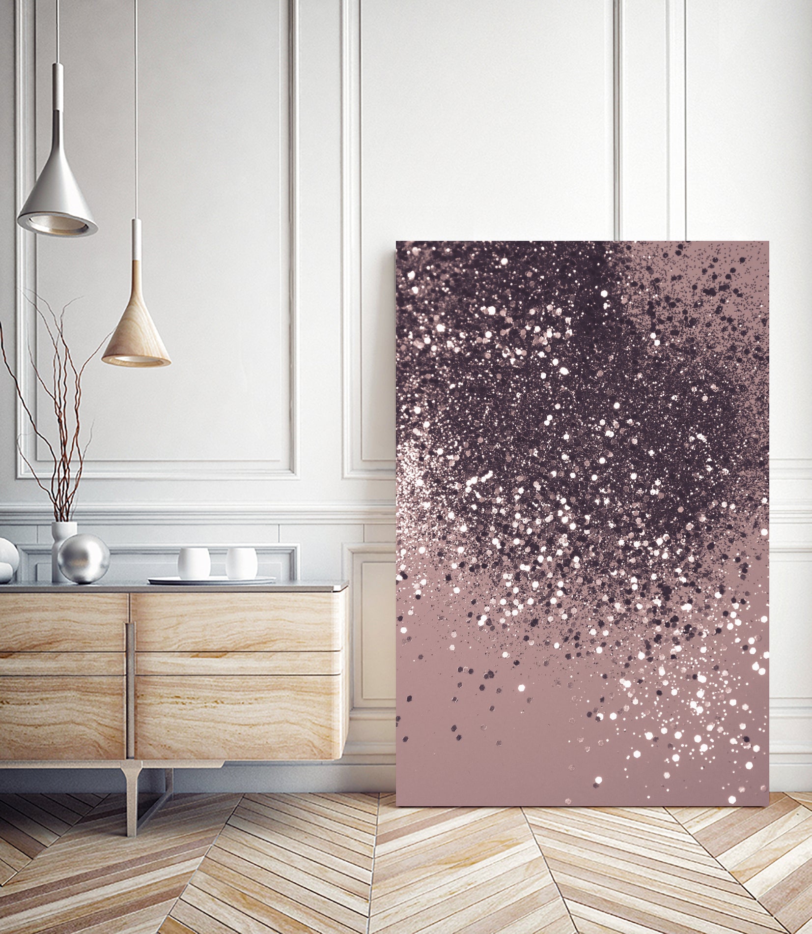 Sparkling Mauve Lady Glitter #3 #shiny #decor #art by Anita & Bella Jantz on GIANT ART - fuchsia photo manipulation