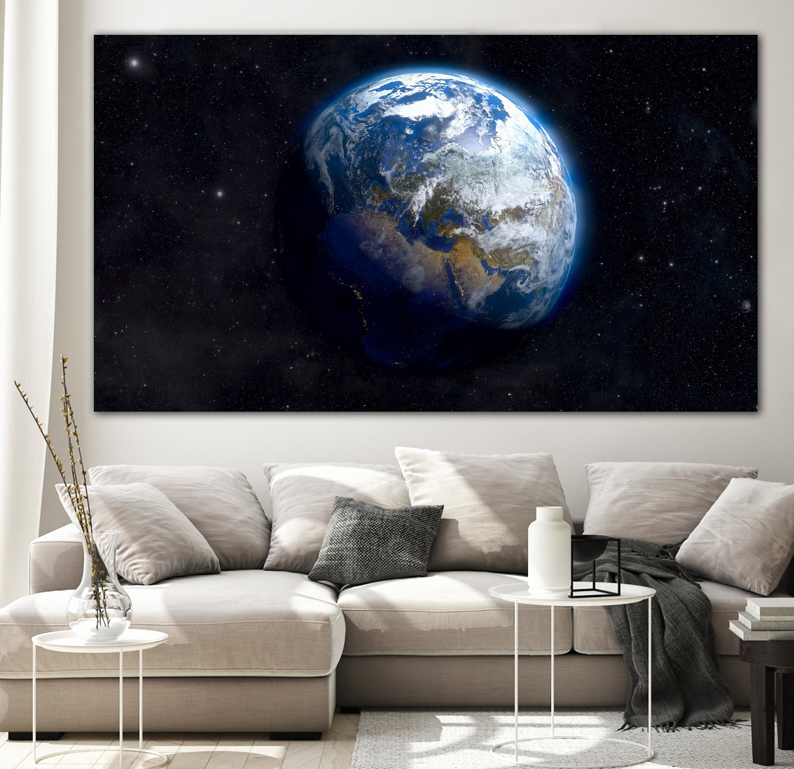 Planet Earth by Mikhail Zhirnov on GIANT ART - blue digital painting