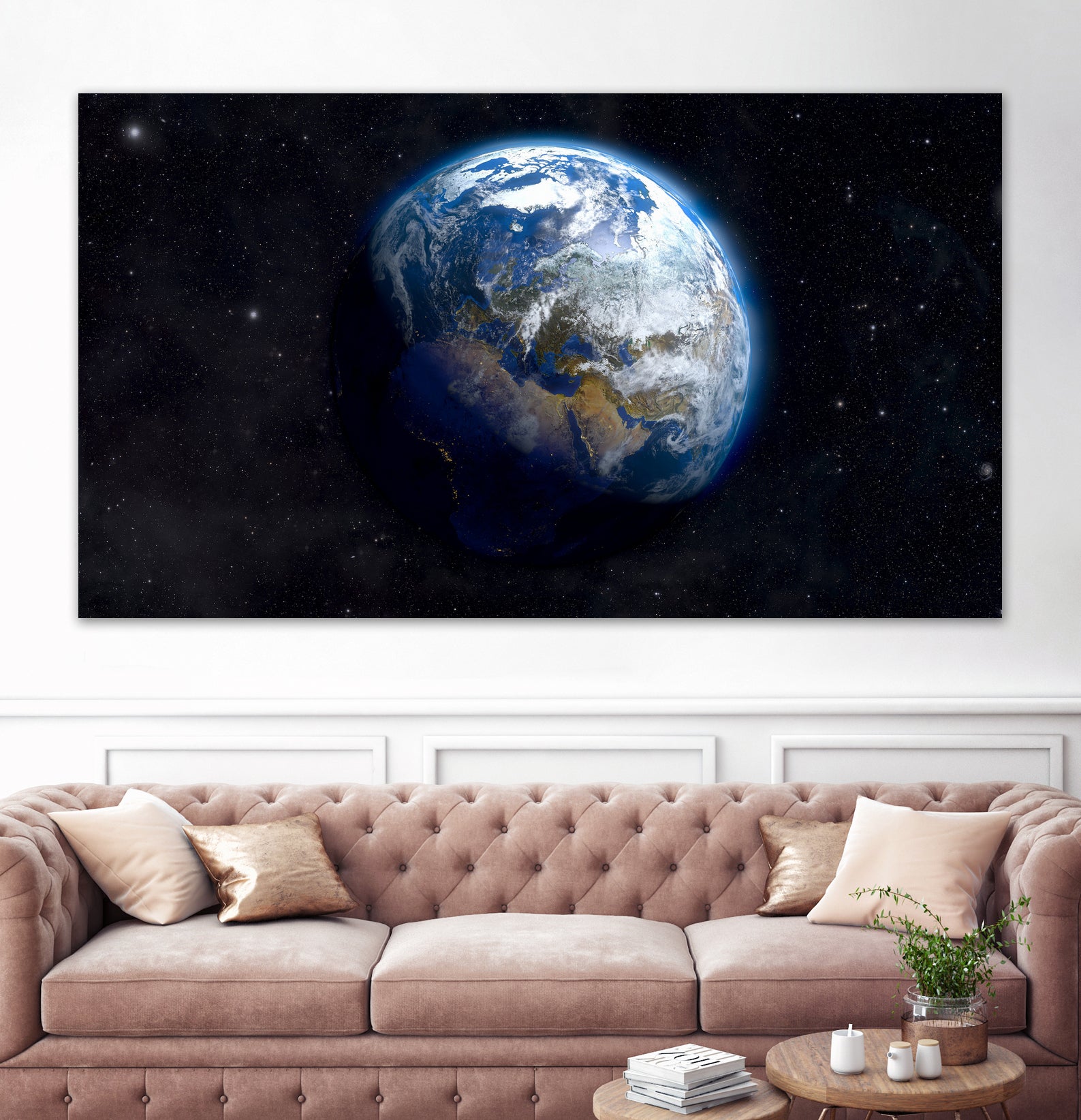 Planet Earth by Mikhail Zhirnov on GIANT ART - blue digital painting