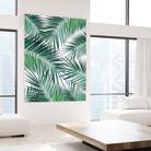 Palm Leaves - Green Cali Vibes #2 #tropical #decor #art by Anita & Bella Jantz on GIANT ART - green photo illustration