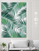 Palm Leaves - Green Cali Vibes #2 #tropical #decor #art by Anita & Bella Jantz on GIANT ART - green photo illustration