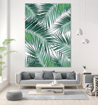 Palm Leaves - Green Cali Vibes #2 #tropical #decor #art by Anita & Bella Jantz on GIANT ART - green photo illustration