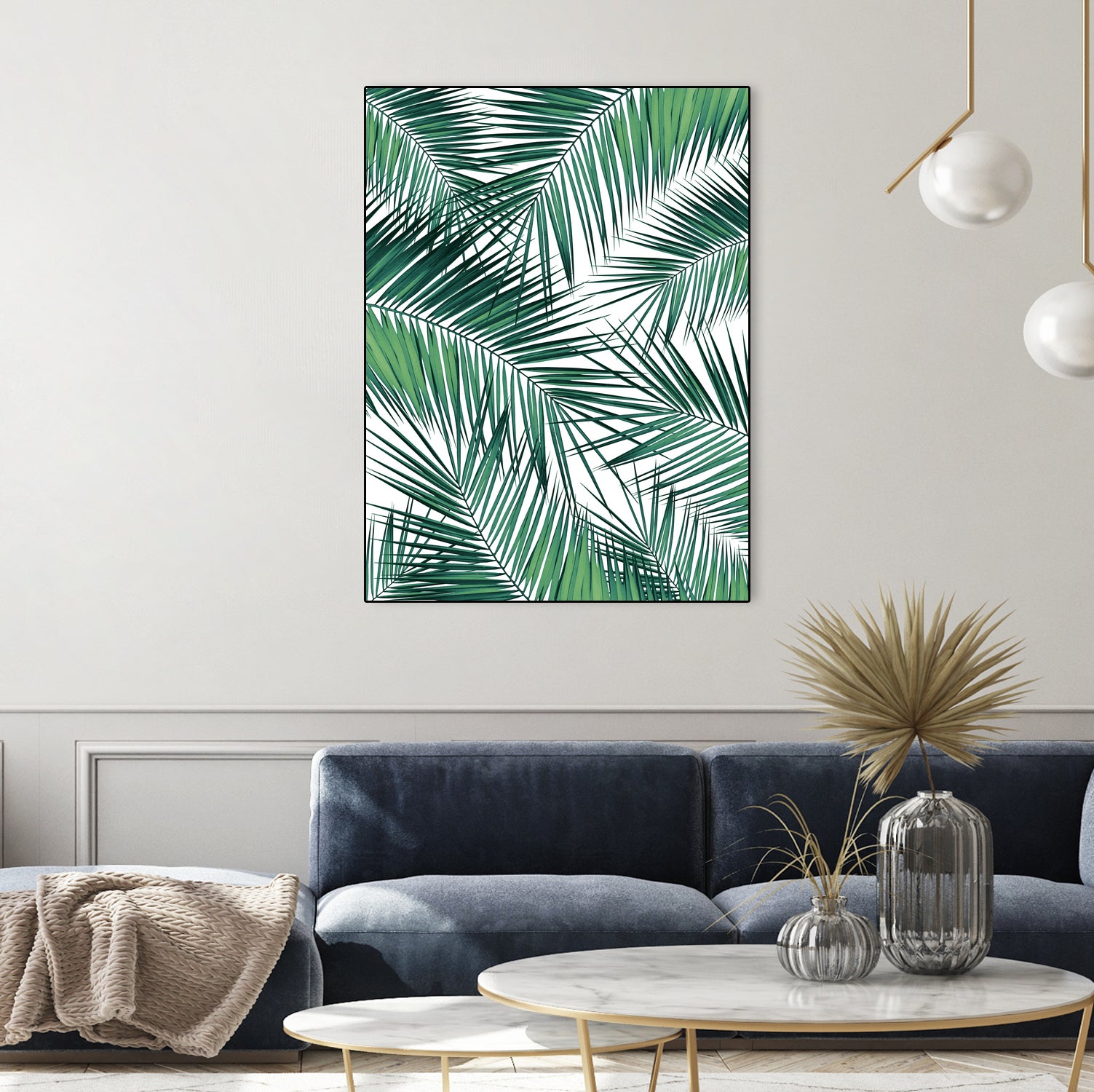 Palm Leaves - Green Cali Vibes #2 #tropical #decor #art by Anita & Bella Jantz on GIANT ART - green photo illustration