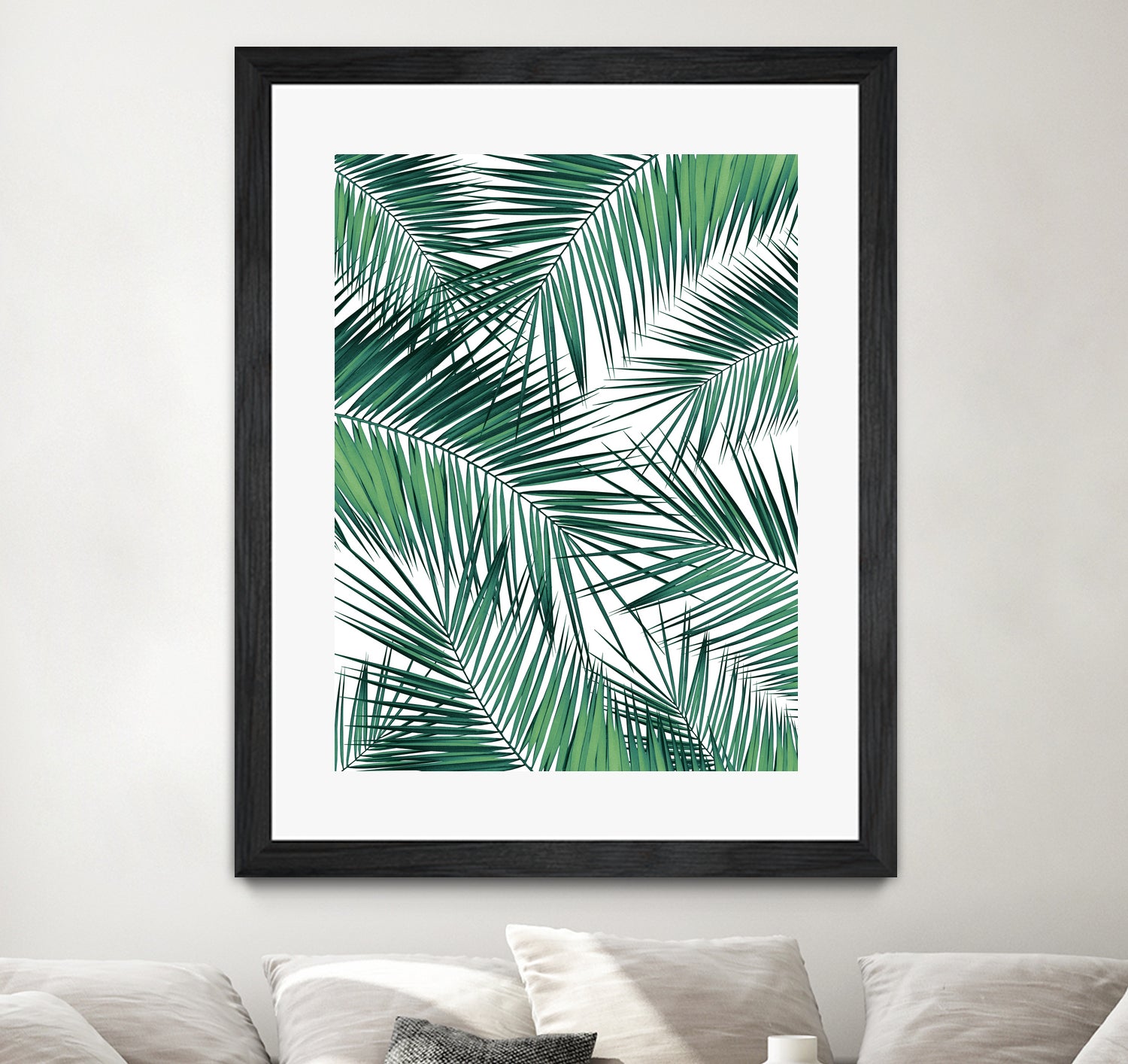 Palm Leaves - Green Cali Vibes #2 #tropical #decor #art by Anita & Bella Jantz on GIANT ART - green photo illustration