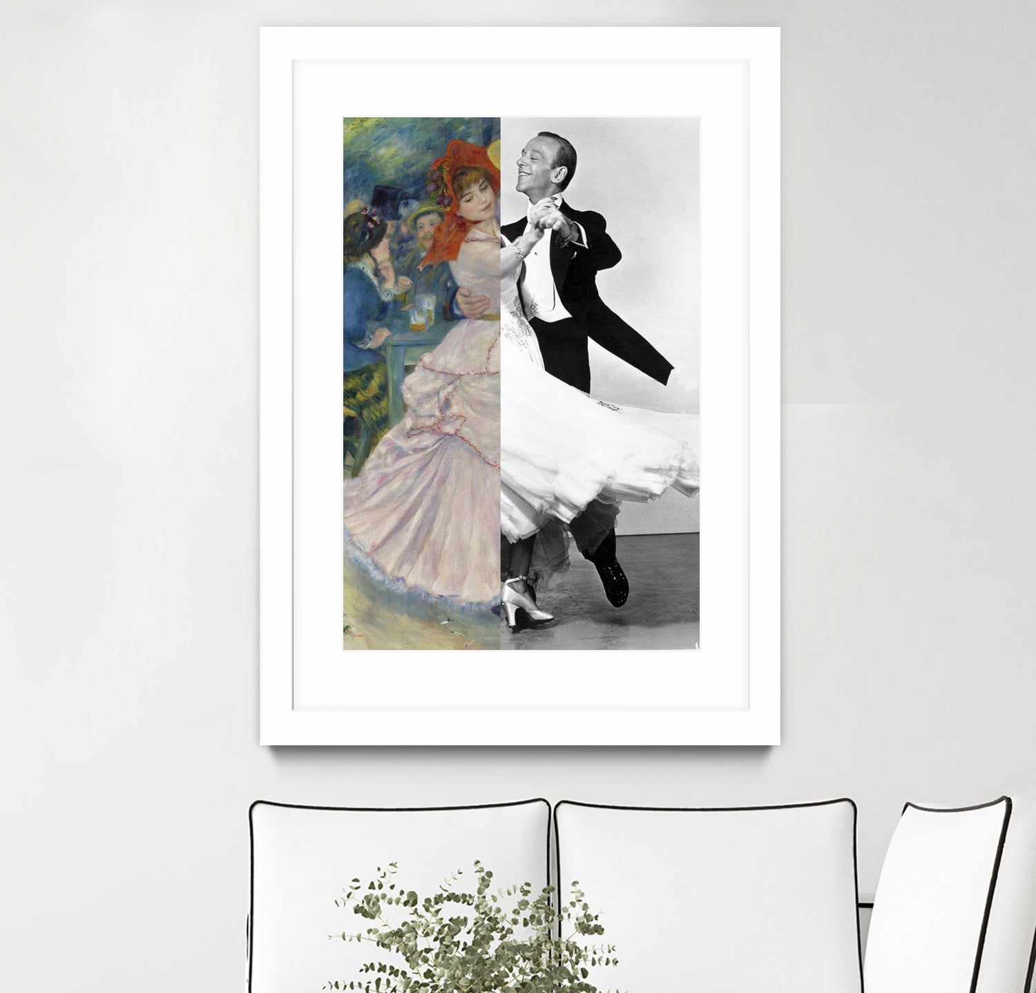 Renoir's Dance at Bougival & Fred Astaire by Luigi Tarini on GIANT ART - gray photo manipulation