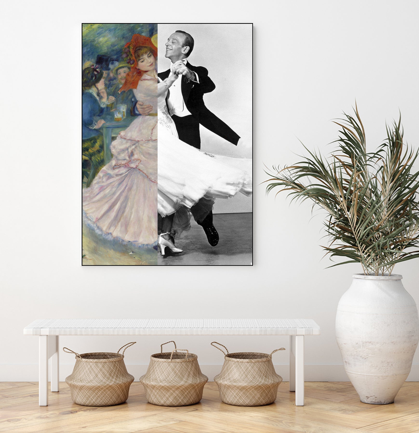 Renoir's Dance at Bougival & Fred Astaire by Luigi Tarini on GIANT ART - gray photo manipulation