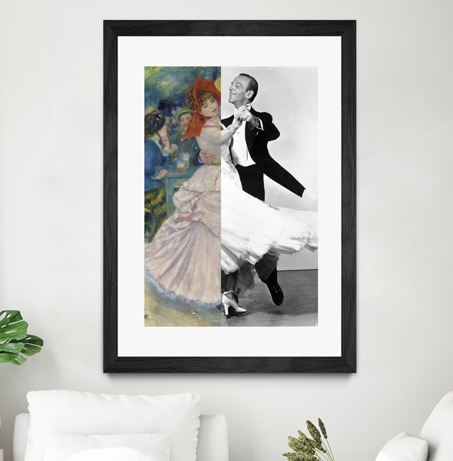 Renoir's Dance at Bougival & Fred Astaire by Luigi Tarini on GIANT ART - gray photo manipulation