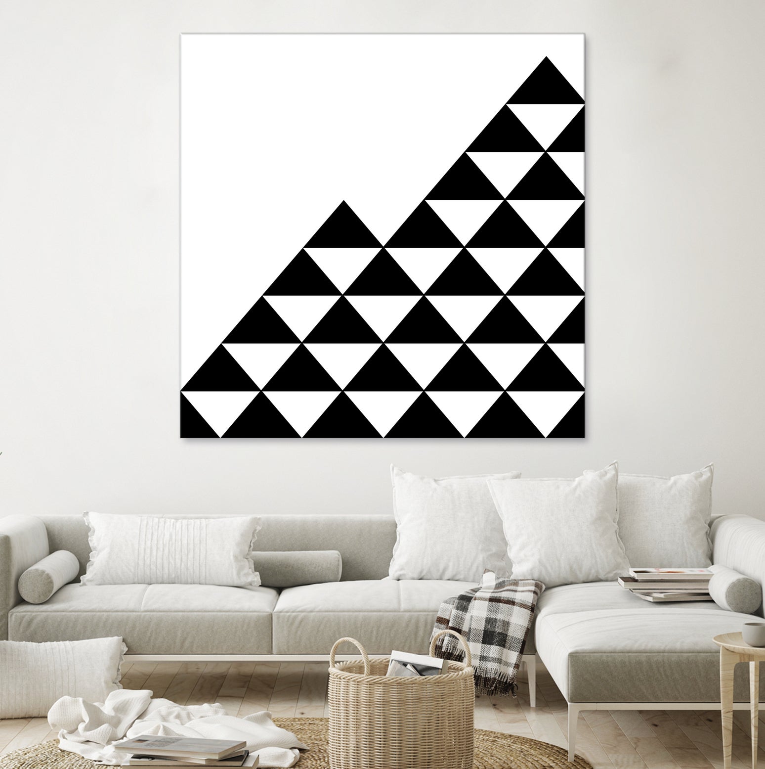 Abstract geometric pattern - black and white. by Keren Shiker on GIANT ART - black digital painting