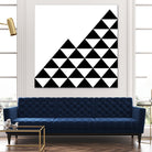 Abstract geometric pattern - black and white. by Keren Shiker on GIANT ART - black digital painting