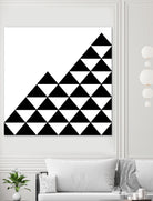 Abstract geometric pattern - black and white. by Keren Shiker on GIANT ART - black digital painting