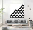 Abstract geometric pattern - black and white. by Keren Shiker on GIANT ART - black digital painting