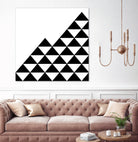 Abstract geometric pattern - black and white. by Keren Shiker on GIANT ART - black digital painting