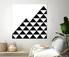 Abstract geometric pattern - black and white. by Keren Shiker on GIANT ART - black digital painting