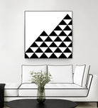 Abstract geometric pattern - black and white. by Keren Shiker on GIANT ART - black digital painting