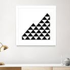 Abstract geometric pattern - black and white. by Keren Shiker on GIANT ART - black digital painting