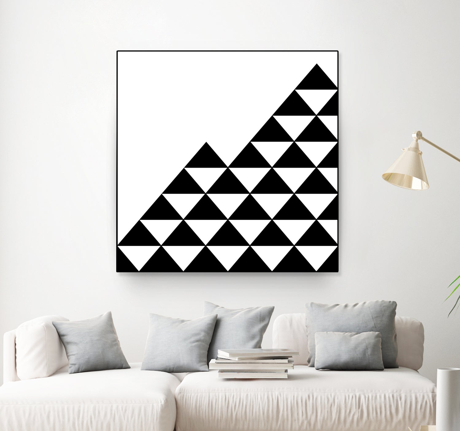 Abstract geometric pattern - black and white. by Keren Shiker on GIANT ART - black digital painting