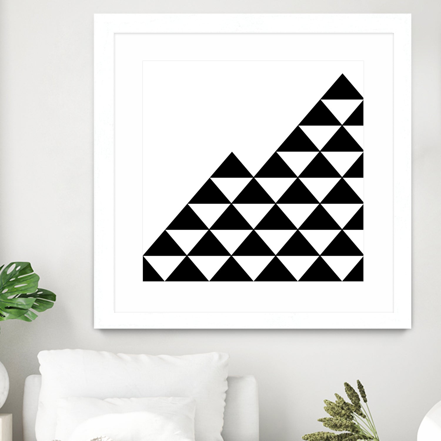 Abstract geometric pattern - black and white. by Keren Shiker on GIANT ART - black digital painting