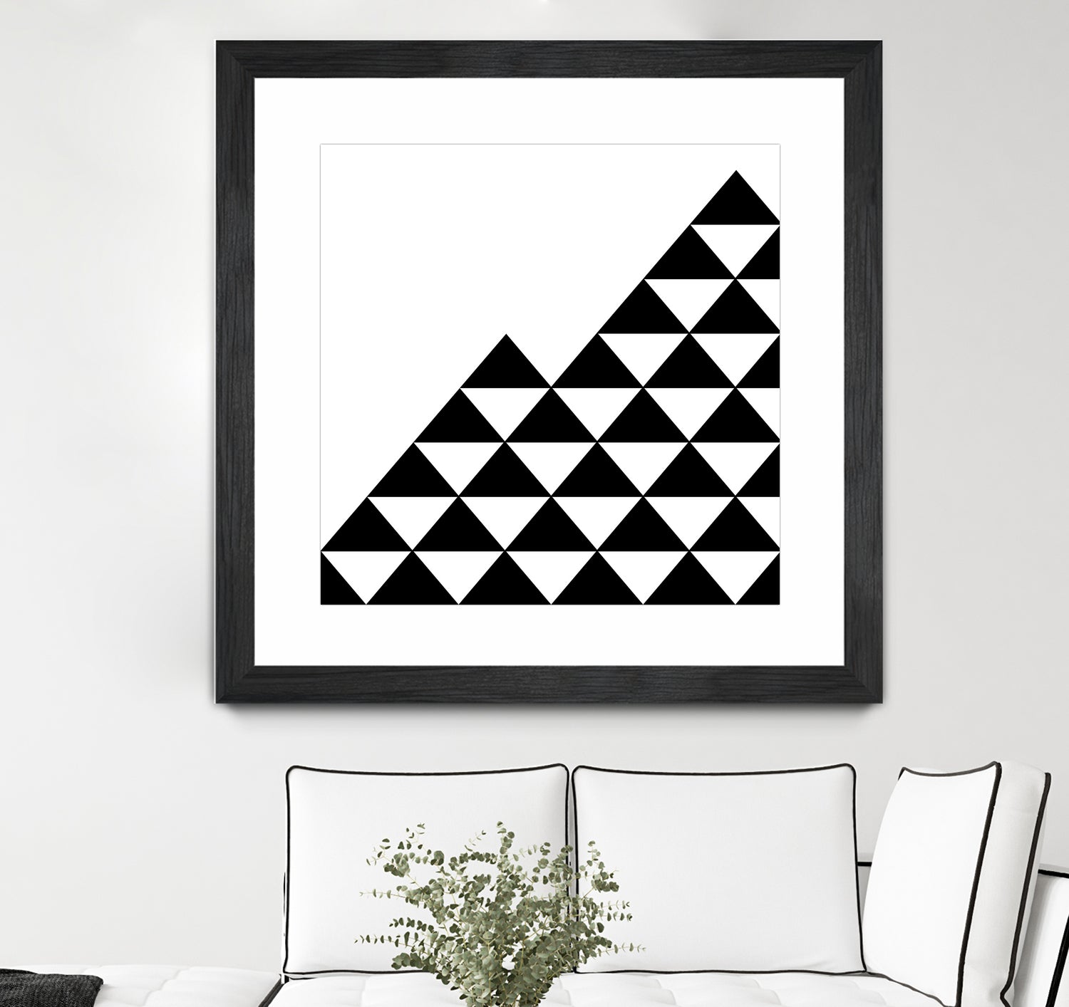 Abstract geometric pattern - black and white. by Keren Shiker on GIANT ART - black digital painting