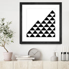 Abstract geometric pattern - black and white. by Keren Shiker on GIANT ART - black digital painting