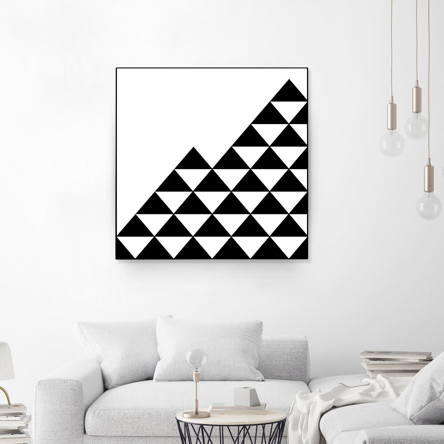 Abstract geometric pattern - black and white. by Keren Shiker on GIANT ART - black digital painting