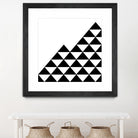 Abstract geometric pattern - black and white. by Keren Shiker on GIANT ART - black digital painting