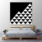 Abstract geometric pattern - black and white. by Keren Shiker on GIANT ART - black digital painting