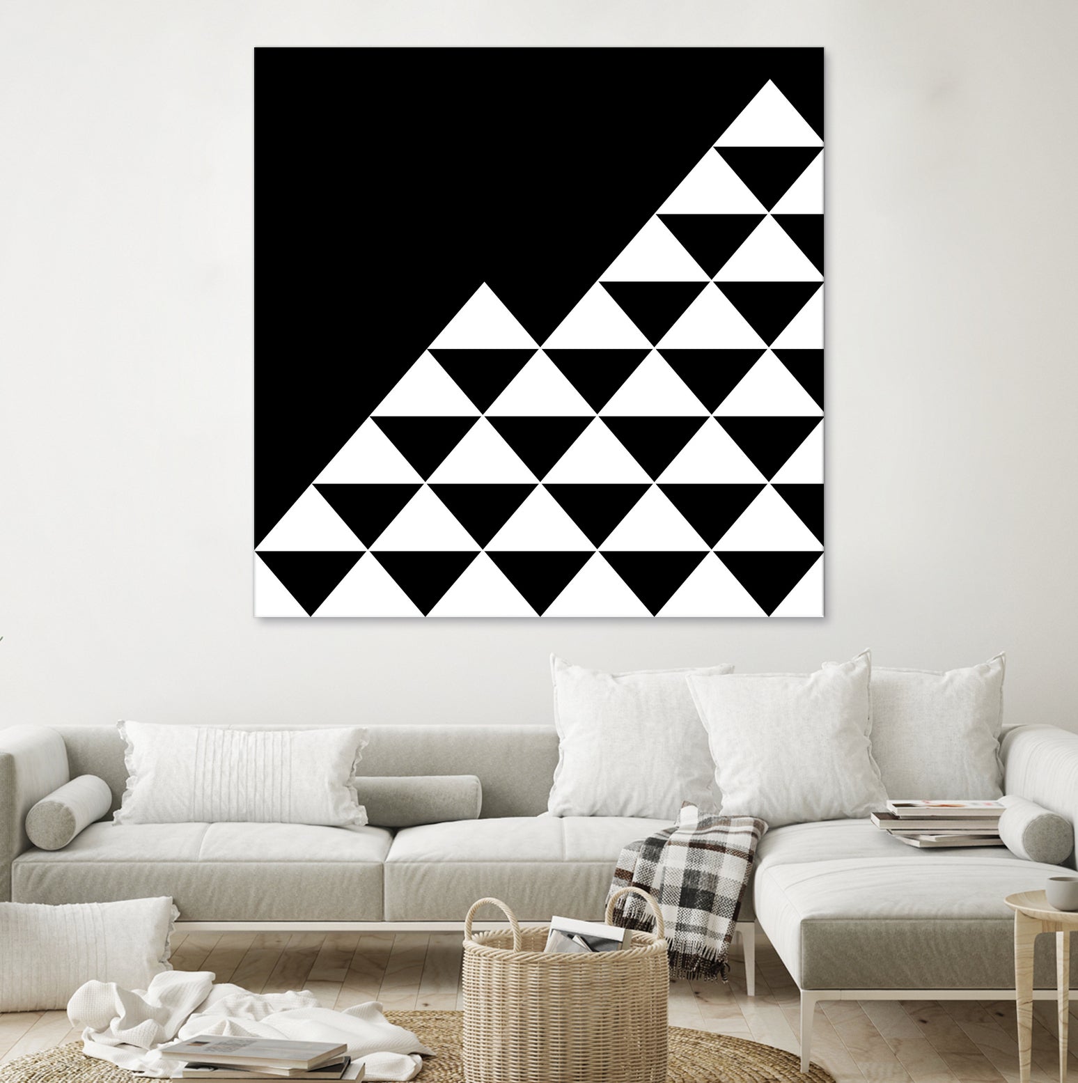 Abstract geometric pattern - black and white. by Keren Shiker on GIANT ART - black digital painting