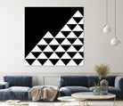 Abstract geometric pattern - black and white. by Keren Shiker on GIANT ART - black digital painting