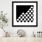 Abstract geometric pattern - black and white. by Keren Shiker on GIANT ART - black digital painting