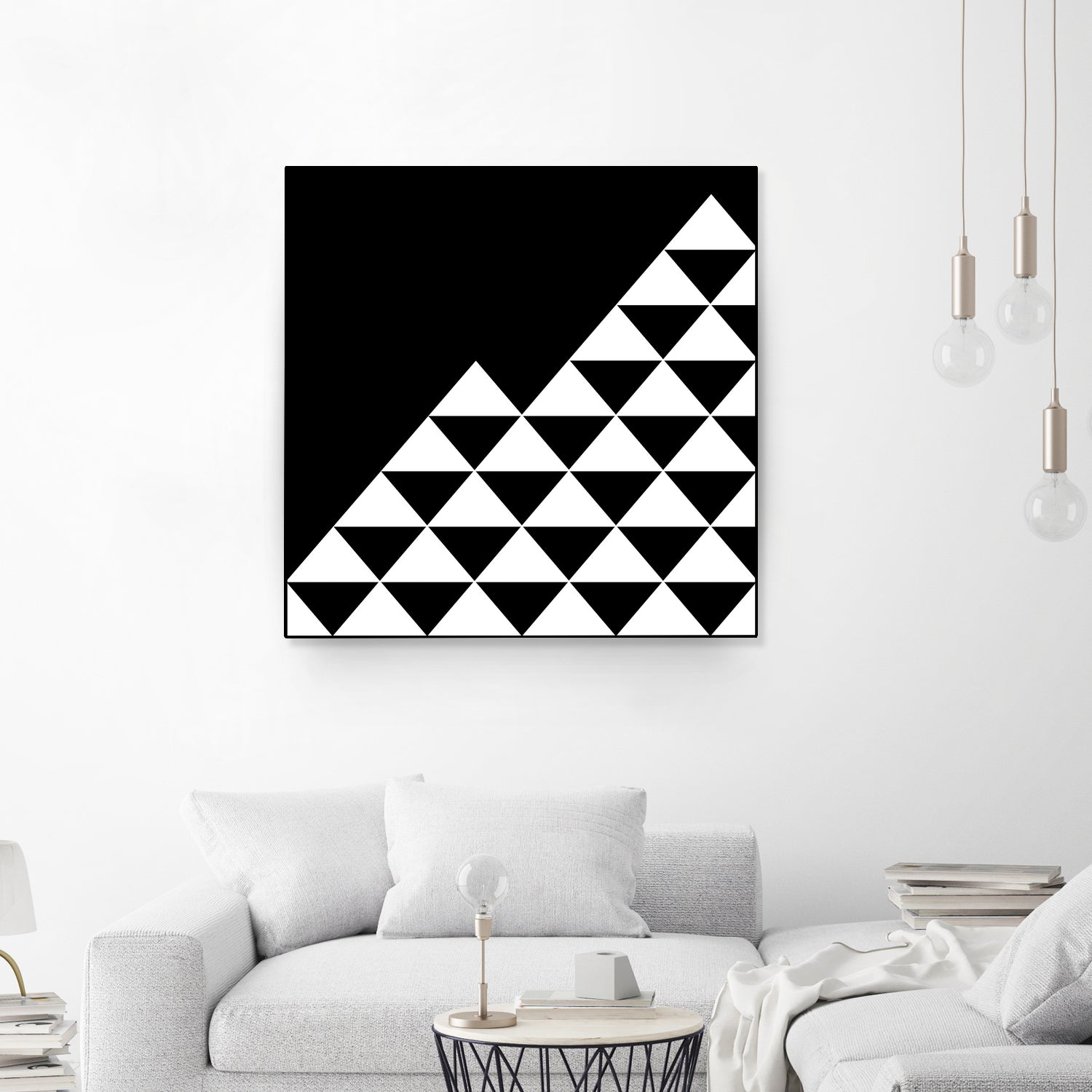 Abstract geometric pattern - black and white. by Keren Shiker on GIANT ART - black digital painting