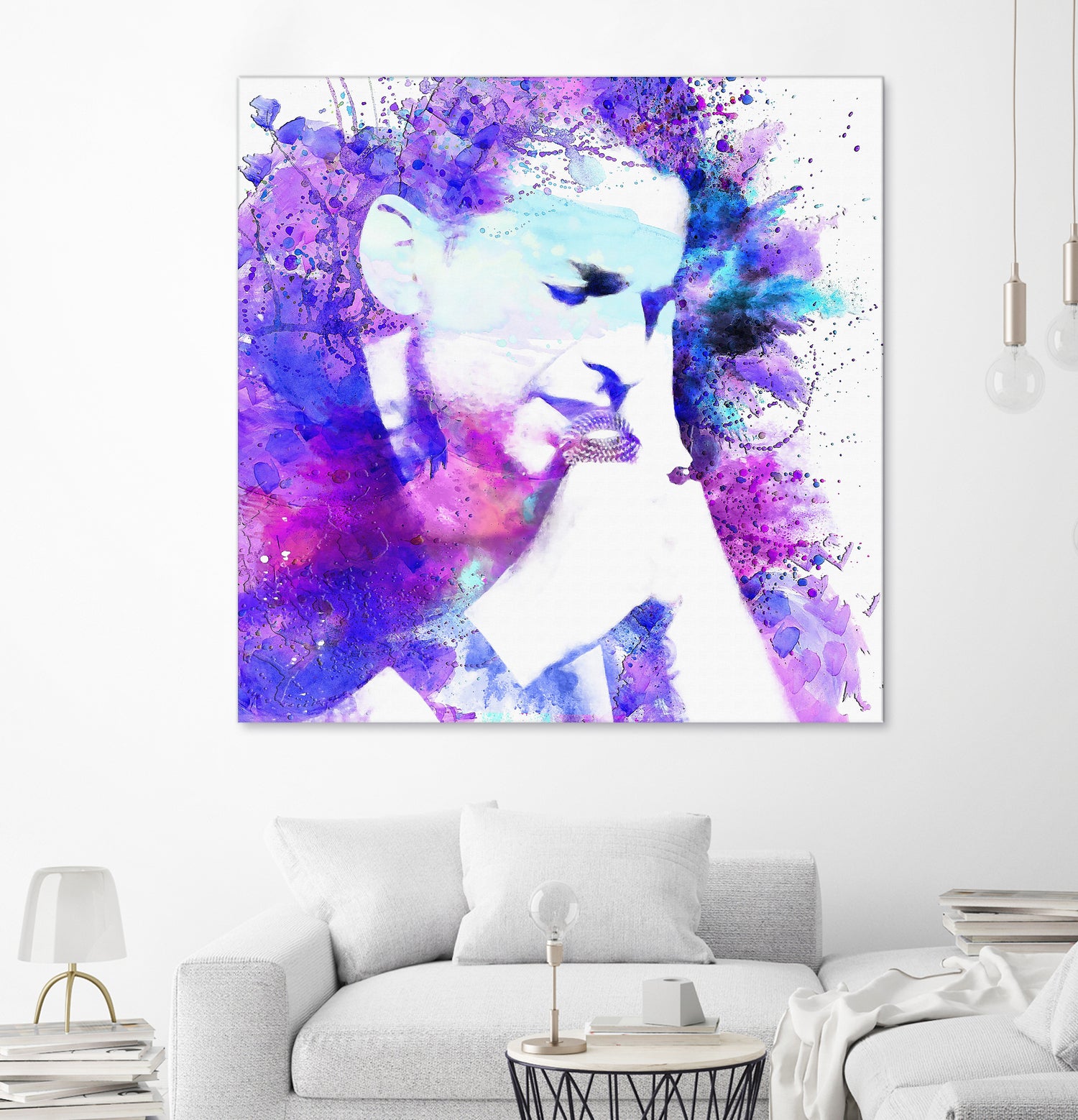 Dave Gahan by DARIA GRACHEVA on GIANT ART - fuchsia digital painting