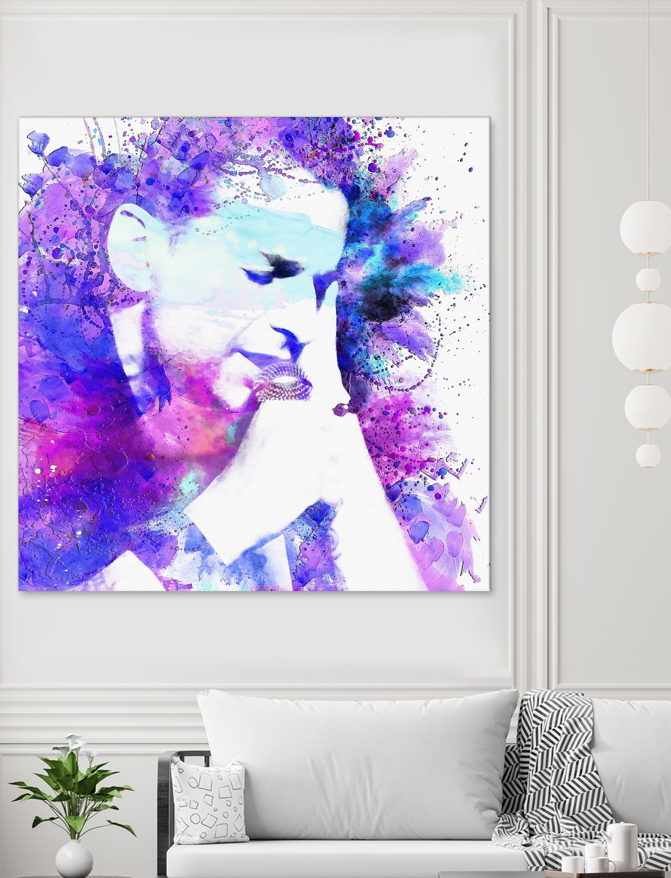 Dave Gahan by DARIA GRACHEVA on GIANT ART - fuchsia digital painting