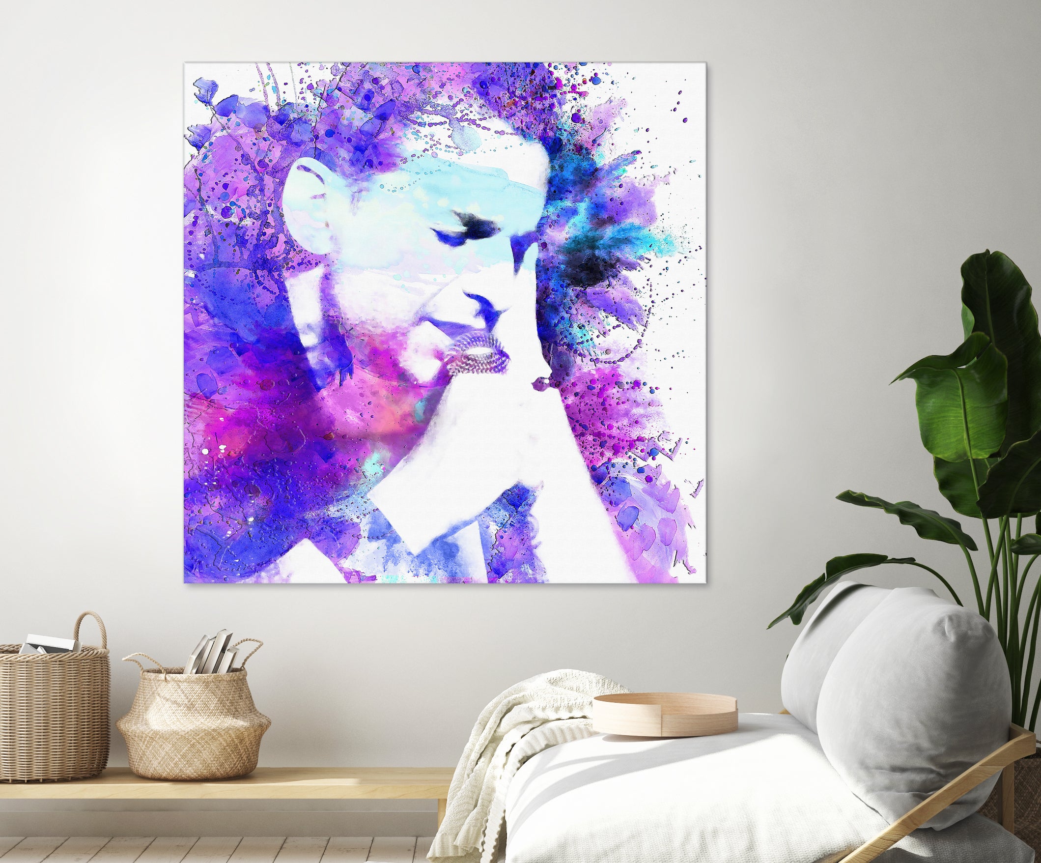 Dave Gahan by DARIA GRACHEVA on GIANT ART - fuchsia digital painting