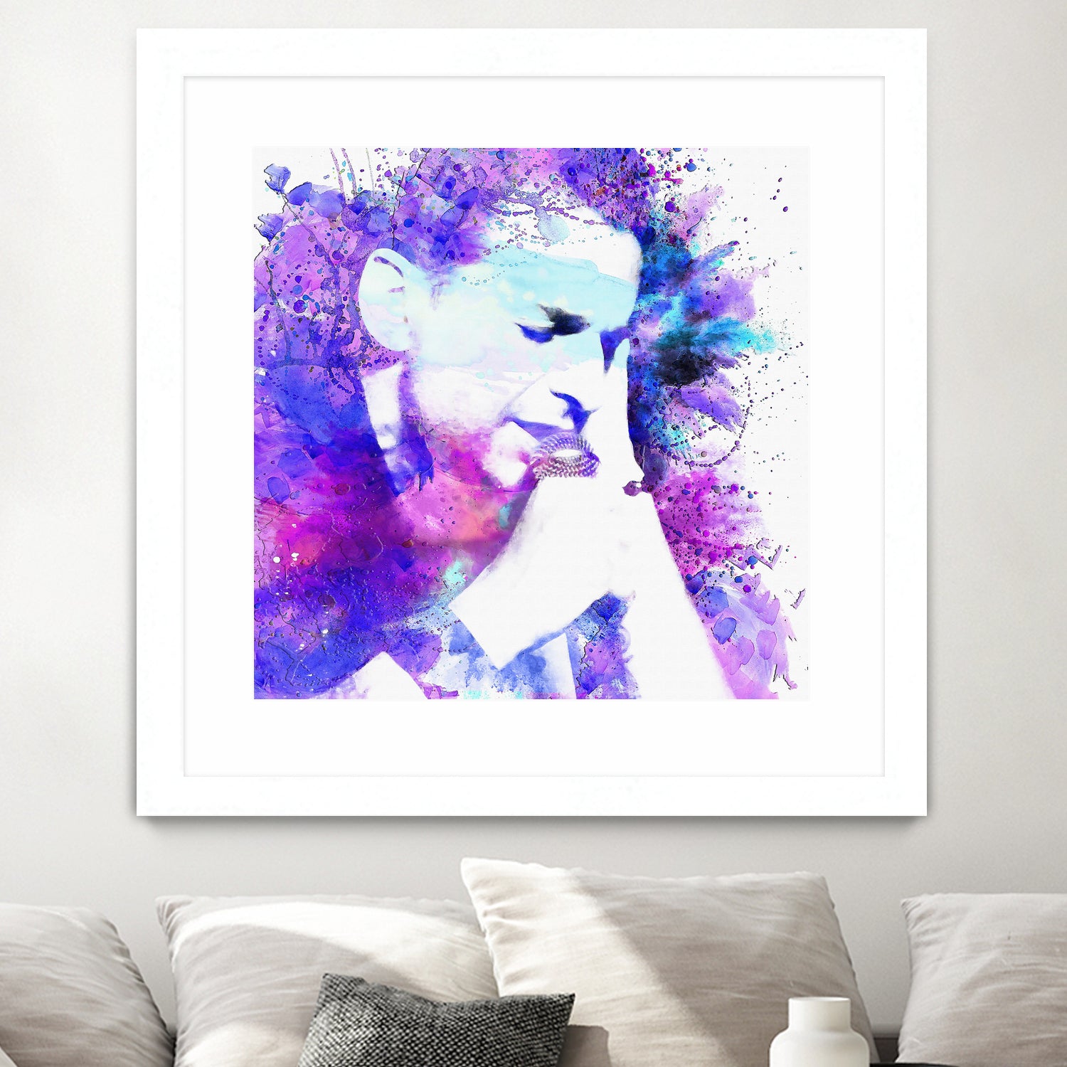 Dave Gahan by DARIA GRACHEVA on GIANT ART - fuchsia digital painting